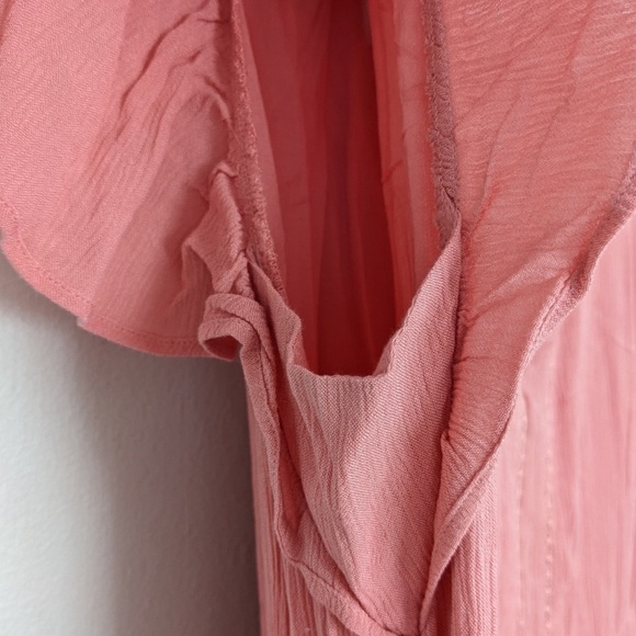 Pink Loft flutter sleeve midi dress - Picture 7 of 9